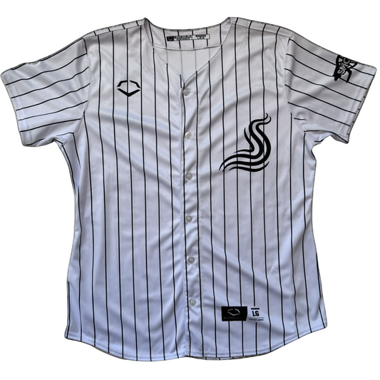 Official Smoke White Pinstripe Game Jersey