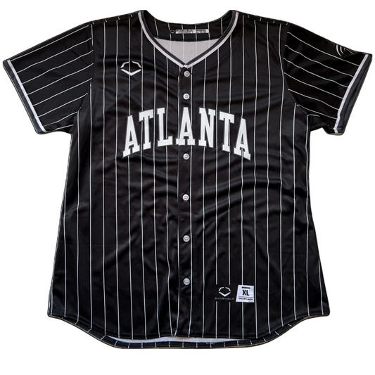 Official Smoke Pinstripe Black Game Jersey