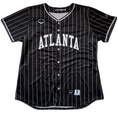 Load image into Gallery viewer, Official Smoke Pinstripe Black Game Jersey
